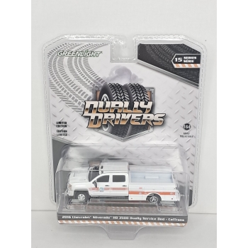 Greenlight 1:64 Chevrolet Silverado 3500 HD Dually Service Bed 2016 CalTrans